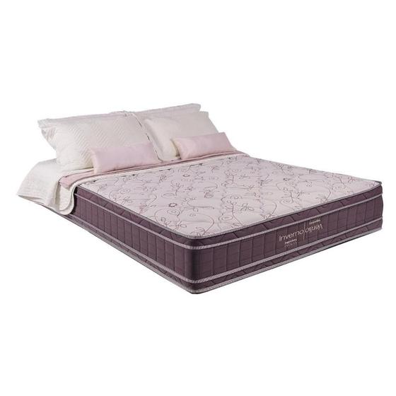 Imagem de Colchão Queen Molas Ensacadas MasterPocket Inverno Verão Double Face Euro Pillow (158x198x32) - Kappesberg