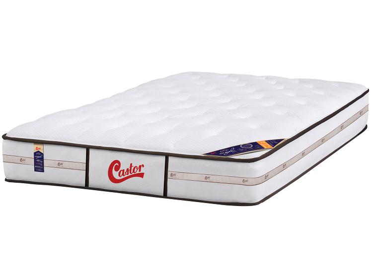 Menor preço em Colchão Queen Size Castor Mola Pocket