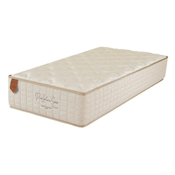 Imagem de Colchão Solteiro 88x188x30 Pro Látex Gel Sense Prorelax Molas Ensacadas Pillow In Turn Free - Bege