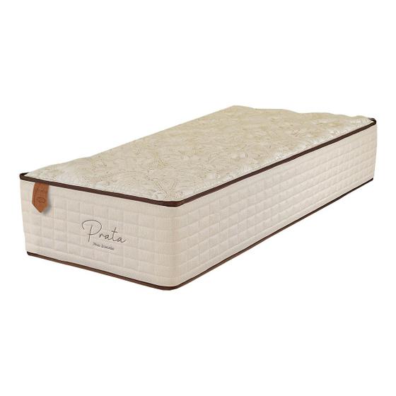 Colchão Solteiro 88x188x34 Prata Prorelax Molas Ensacadas Pillow In Duplo - Bege Menor preço em Colchão Solteiro 88x188x34 Prata Prorelax Molas Ensacadas Pillow In Duplo - Bege