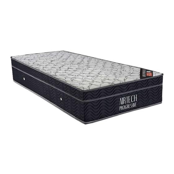 Colchão Solteiro Airtech Molas Nanolastic (29x88x188) Preto Menor preço em Colchão Solteiro Airtech Molas Nanolastic (29x88x188) Preto