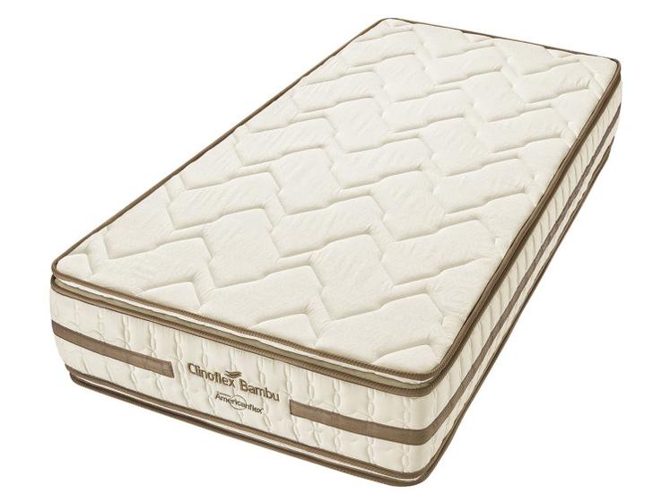 Colchão Solteiro Americanflex Espuma D-45 88x188cm Clinoflex Bambu Imagem de Colchão Solteiro Americanflex Espuma D-45 88x188cm Clinoflex Bambu