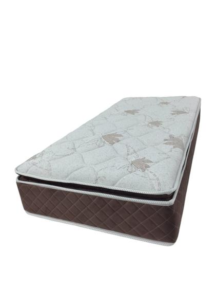 Imagem de Colchão Solteiro Atria Plus Semi Ortopédico com Espuma D33 e D29 Soft 0,88x1,88x0,24  Marrom