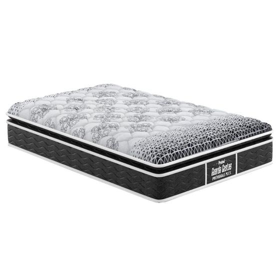 Imagem de Colchão Solteiro D28 / EP  / Anatômico Guarda Costas Firmepedic Prómiddle Plus Pillow Top Black (78x188x28) - Probel