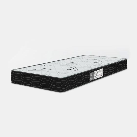 Imagem de Colchão Solteiro D33 One Face - Branco/Preto - 17x88x188cm