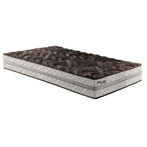 Imagem de Colchão Solteiro Espuma D33  Pasquale Plus Euro Pillow Black (78x188x25) - Paropas