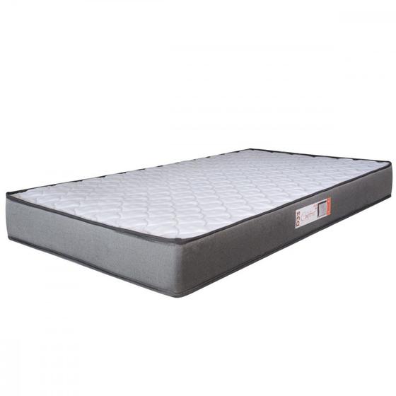 Colchão Solteiro Espuma D33 Pro Confort 78x188x14cm Cinza com Branco Hellen Menor preço em Colchão Solteiro Espuma D33 Pro Confort 78x188x14cm Cinza com Branco Hellen