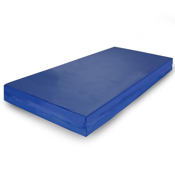 Colchão Solteiro Hospitalar Impermeável Espuma D28 Tecido Sintético Azul 12x88x188cm Menor preço em Colchão Solteiro Hospitalar Impermeável Espuma D28 Tecido Sintético Azul 12x88x188cm