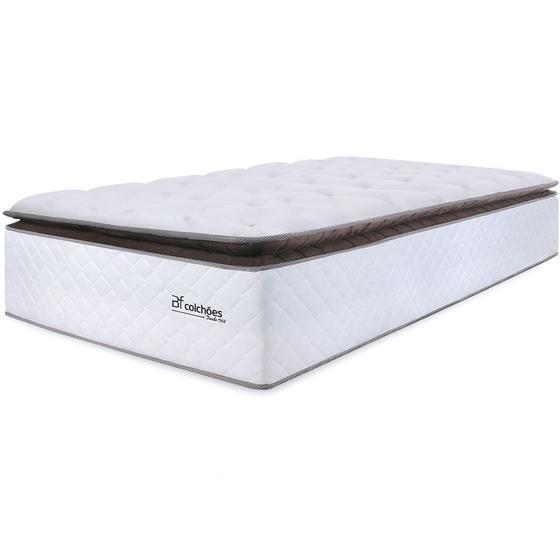 Colchão Solteiro Molas Ensacadas com Pillow Top Extra Conforto 88x188x38cm - Premium Sleep - BF Colchões Menor preço em Colchão Solteiro Molas Ensacadas com Pillow Top Extra Conforto 88x188x38cm - Premium Sleep - BF Colchões