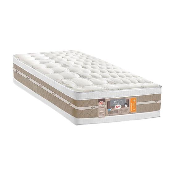 Imagem de Colchão Solteiro Molas Ensacadas Pocket Silver Star Air Double Face Euro Pillow (88x188x34) - Castor