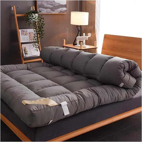 Imagem de Colchão Tatami Japanese Futon 100x200cm cinza