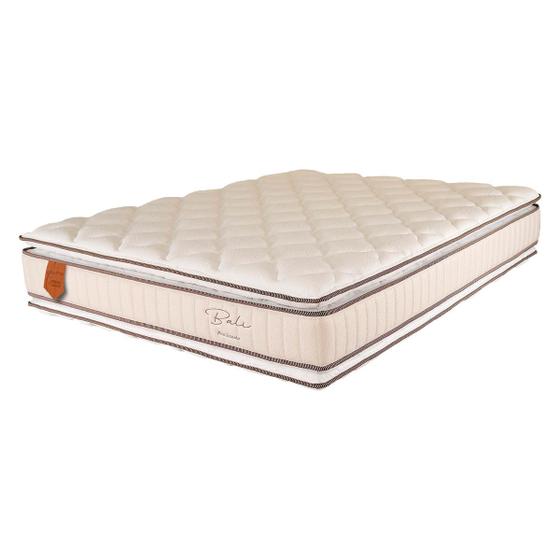 Imagem de Colchão Viúva 128x188x30 Prorelax Bali Molas Ensacadas Pillow Top Duplo