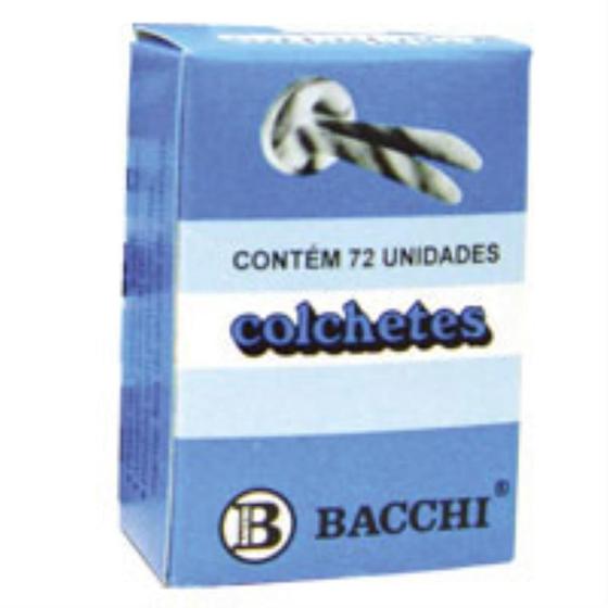 Imagem de Colchete Latonado N 10 Bacchi Caixa com 72 Unidades Pacote com 10