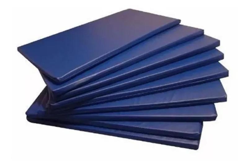 Colchonete 90x40x3 para ginastica academia AZUL Menor preço em Colchonete 90x40x3 para ginastica academia AZUL