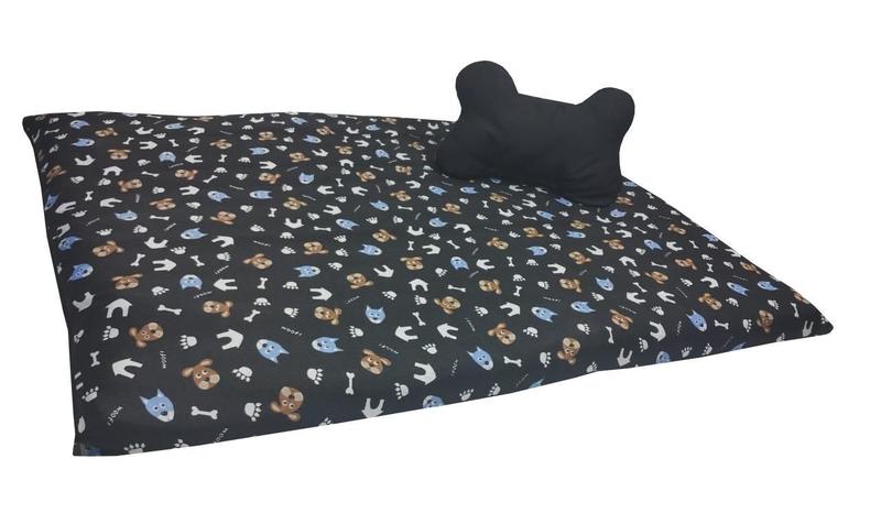 Imagem de Colchonete Cama Pet 90X70 Cm Com Capa E Brinquedo