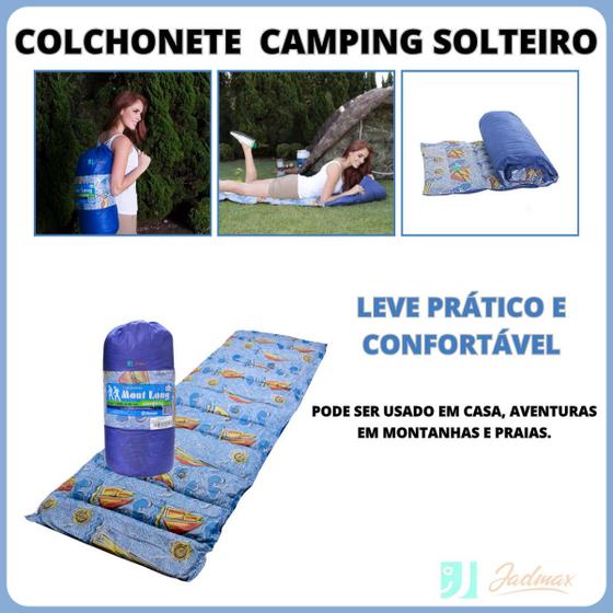 Imagem de Colchonete Camping Mont Long  Solteiro 190x60 - Acampamento - Pesca