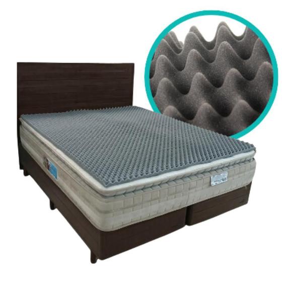 Colchonete Casca De Ovo Anti Escaras Pillow Top Massageador Casal D33 Menor preço em Colchonete Casca De Ovo Anti Escaras Pillow Top Massageador Casal D33