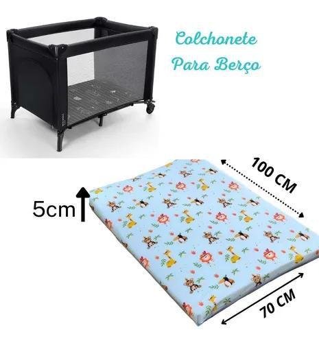 Colchonete Infantil P/ Berço Desmontável / Cercado Universal - SAFARI JOLI Menor preço em Colchonete Infantil P/ Berço Desmontável / Cercado Universal - SAFARI JOLI