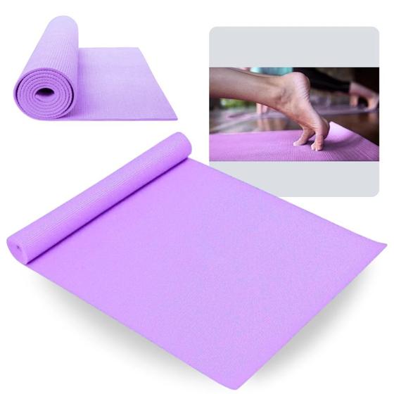 Imagem de Colchonete Lilas 1,73 M Tapete para Yoga Exercicios Ginastica Eva  Liveup Sports 