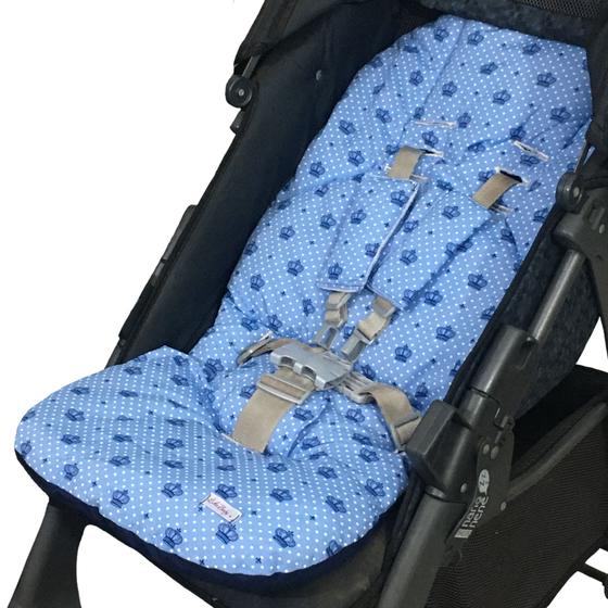 Imagem de Colchonete Macio De Carrinho De Bebê Lika Baby Confortável Lavável De Alta Qualidade