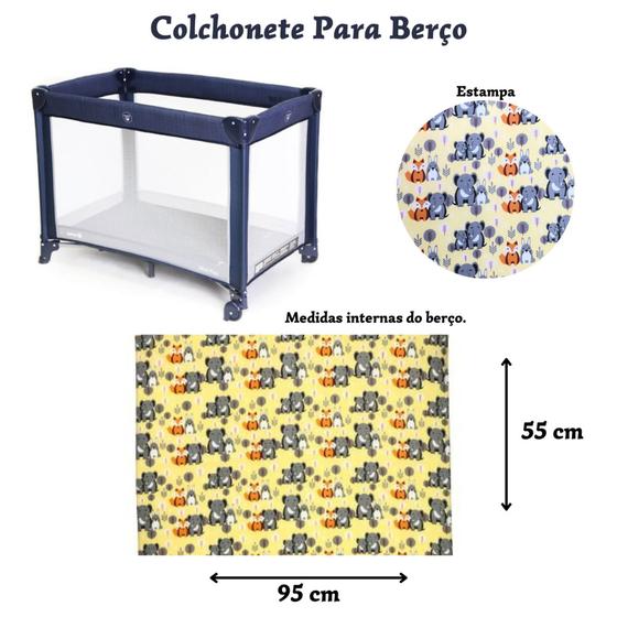 Colchonete Para Berço Desmontavel Chiquerinho Cercadinho 95x55 Menor preço em Colchonete Para Berço Desmontavel Chiquerinho Cercadinho 95x55