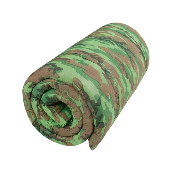 Imagem de Colchonete Para Camping Camuflado Dobrável Solteiro Mor 185x60x3cm