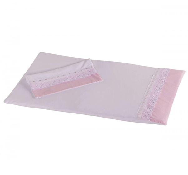 Colchonete Para Carrinho de Bebê Menina em Malha Branco com Rosa. - Happy Baby Menor preço em Colchonete Para Carrinho de Bebê Menina em Malha Branco com Rosa. - Happy Baby
