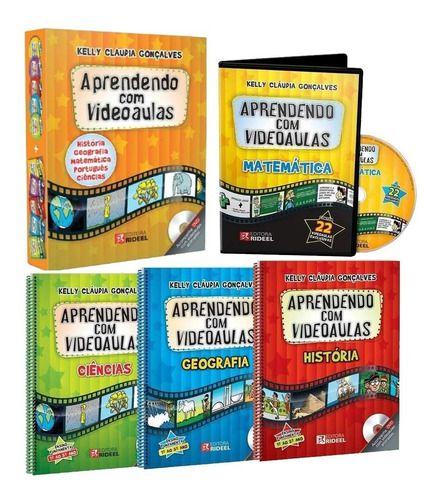 Imagem de Coleção 100 Videoaulas Didáticas para o Ensino Fundamental - 1 ao 5 Ano com 05 Livros + 5 DVDs de Videoaulas