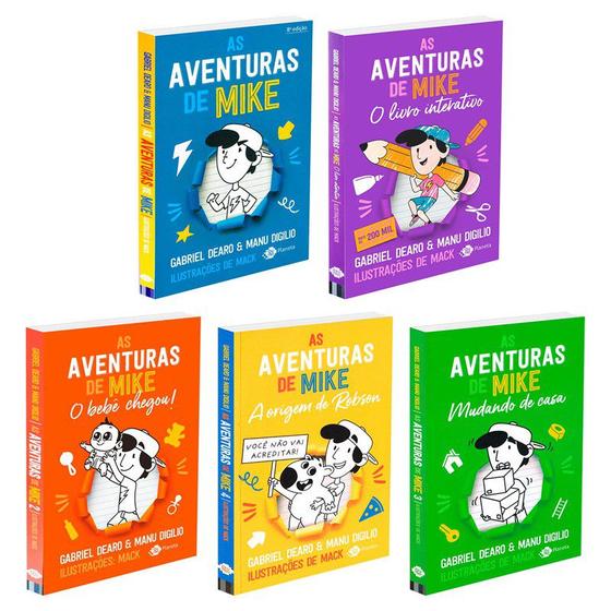 Imagem de Coleção As Aventuras de Mike - Kit com 5 livros, Vol.1,2,3,4 e Livro Interativo