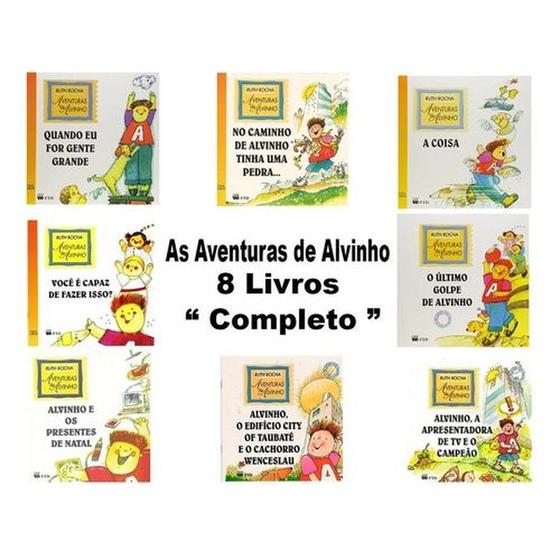 Coleção Aventuras de Alvinho - Ruth Rocha - 8 volumes - Livros Novos - ftd  editora - Kit de Livros - Magazine Luiza