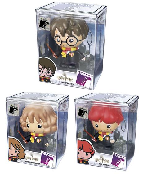 Imagem de Coleção Boneco Harry Potter Hermione Ron Weasley Pop Kit 3un