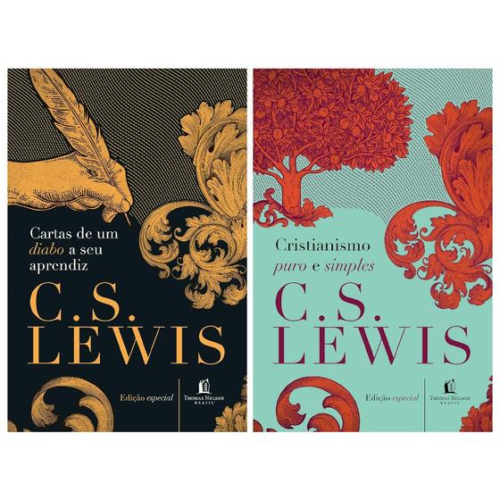 Imagem de Coleção C.S. Lewis - 2 livros: Cartas de um Diabo a seu Aprendiz + Cristianismo Puro e Simples