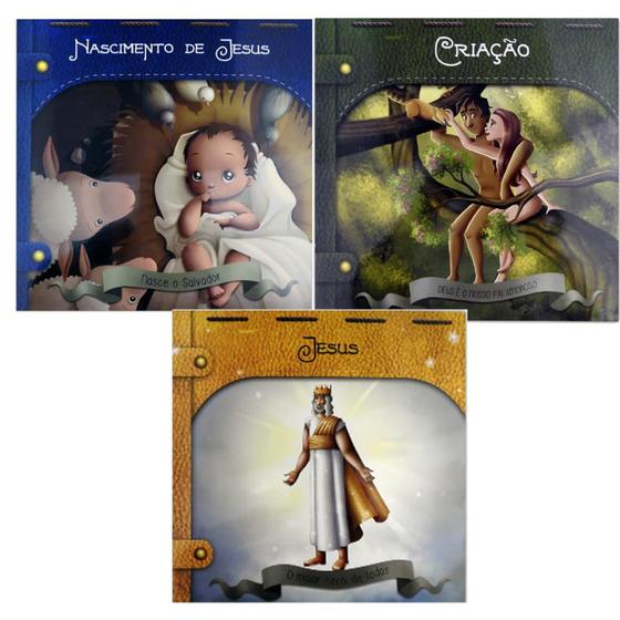 Imagem de Coleção Clássicos Bíblicos Jesus + Clássicos Bíblicos (Criação) + Clássicos Bíblicos (Nascimento De Jesus)