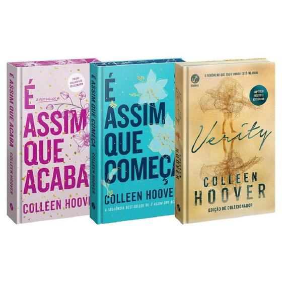Imagem de Coleção Colleen Hoover - É assim que acaba + É assim que começa + Verity (Edições de Colecionador)