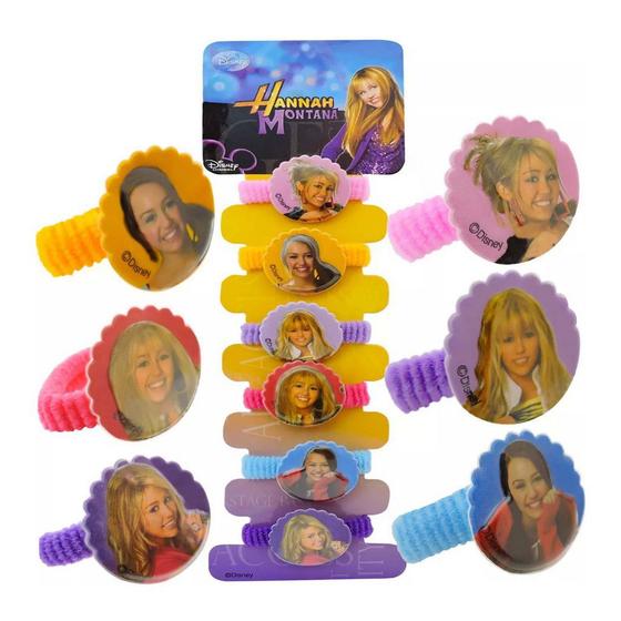 Imagem de Coleção com 6 Chiquinhas de Cabelo Hannah Montana Disney