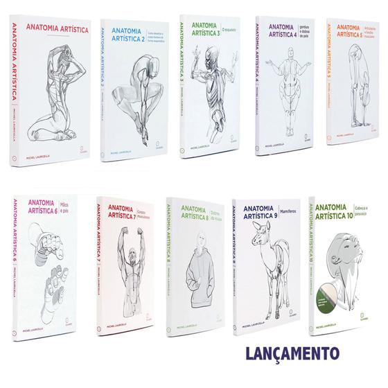 Imagem de Coleção Completa Anatomia Artística - Michel Lauricella