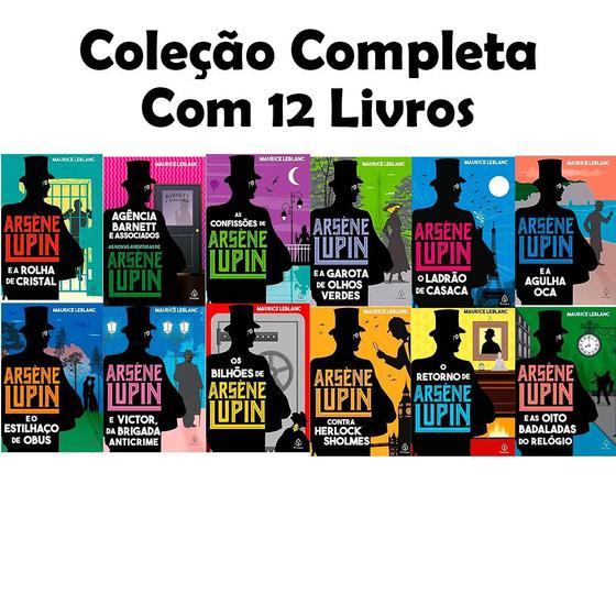Imagem de Coleção Completa Arsène Lupin - 12 Volumes (Editora Principis)