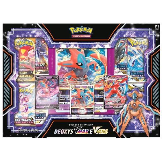 Imagem de Coleção De Batalha Pokémon Deoxys Vmax E V-Astro Copag