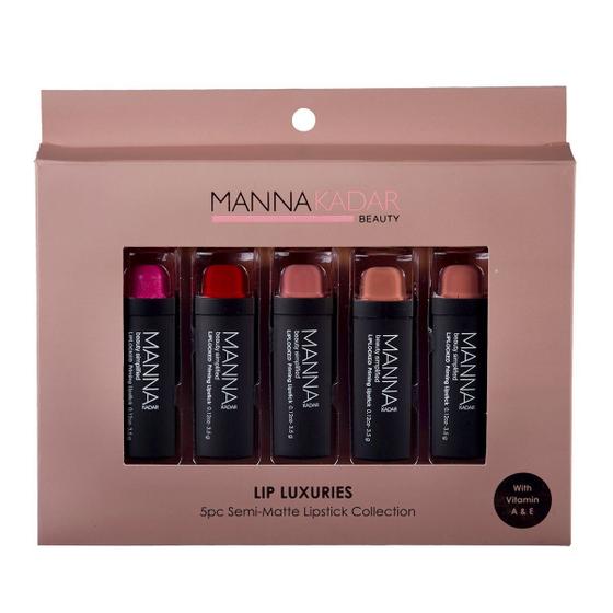 Imagem de Coleção de Batons Semi-Matte da Manna Kadar Beauty, 5 Peças