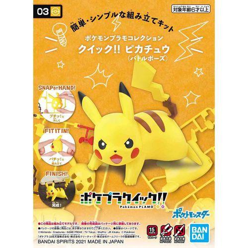 Imagem de Coleção de Modelos de Plástico Pokémon Plamo Pikachu 03
