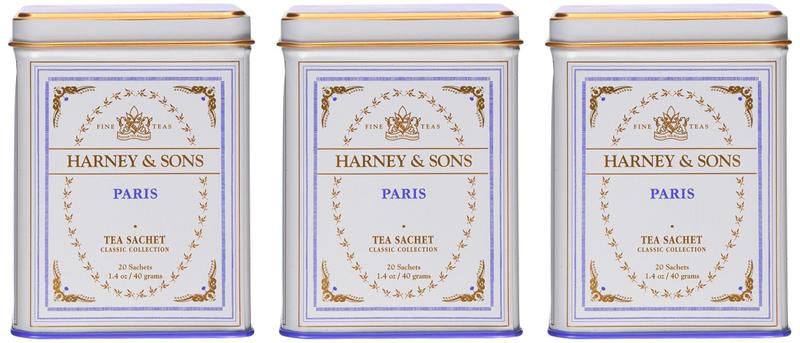 Imagem de Coleção de sachês Tea Harney & Sons Paris Black 20 sachês