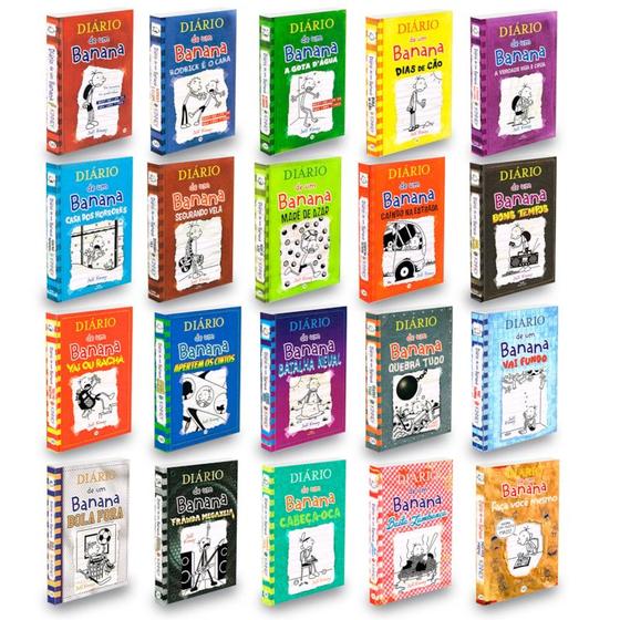 Coleção Diário De Um Banana - 20 Livros (vol.1 Ao 19 + Faça Você Mesmo ...