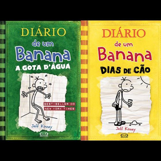 Imagem de Coleção Diário de um Banana - Vol 3 e 4: A GOTA DÁGUA + DIAS DE CÃO - Kit de Livros