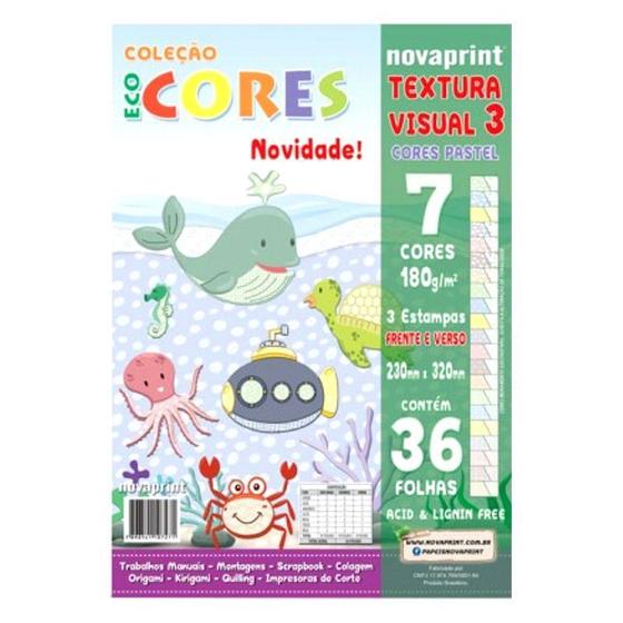 Imagem de Coleção Eco Cores Textura Visual 3 A4 Novaprint