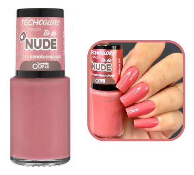 Imagem de Coleção Esmaltes Techcolors Cora 9ml Tô De Nude