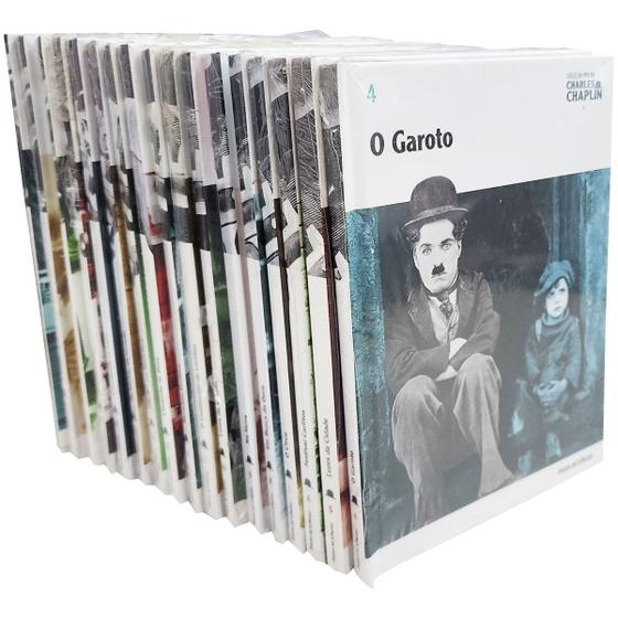 Imagem de Coleção Folha Charles Chaplin Dvds + Livretos Kit 17 Fascículos