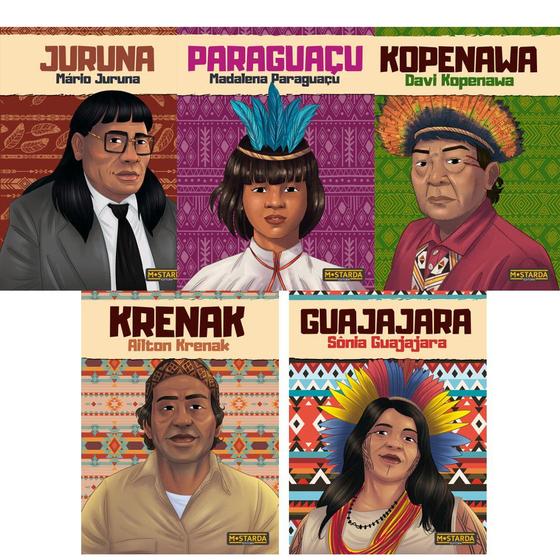 Imagem de Coleção Kariri (Krenak + Juruna + Kopenawa + Guajajara + Paraguaçu)