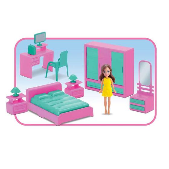 Imagem de Coleção Mini Quarto Com Boneca Judy Home Samba Toys Ref.0404