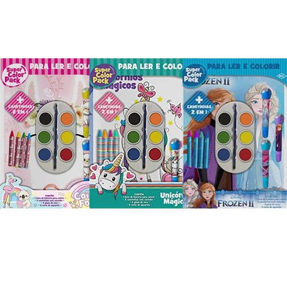 Imagem de Coleção para ler e colorir meninas - 3 livros
