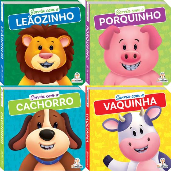 Imagem de Coleção Sorria: Porquinho, Vaquinha , Cachorro E Leaozinho